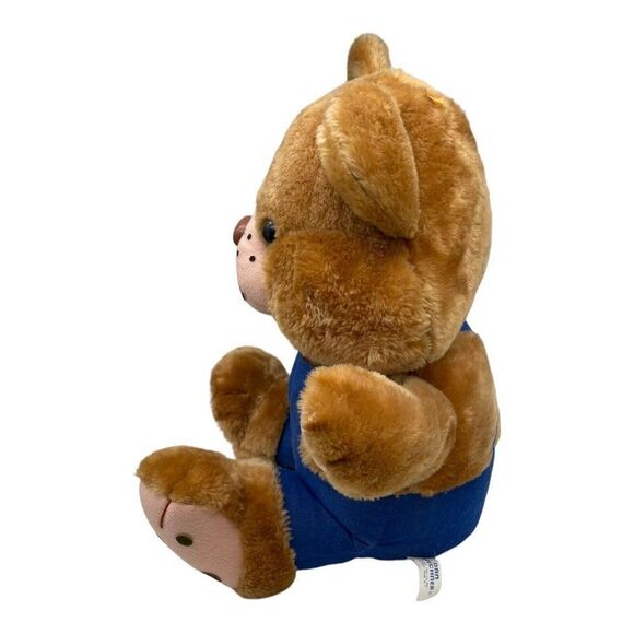 Dan Brechner | Toys | Vintage Danbrechner Plush Bear Brown  Vintage Dan Brechner Plush Bear Brown Stuffed Animal Bibs Overalls 22\